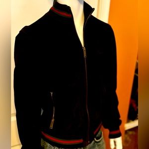 Gucci Mens Jacket IT54 Leather with a soft outer shell